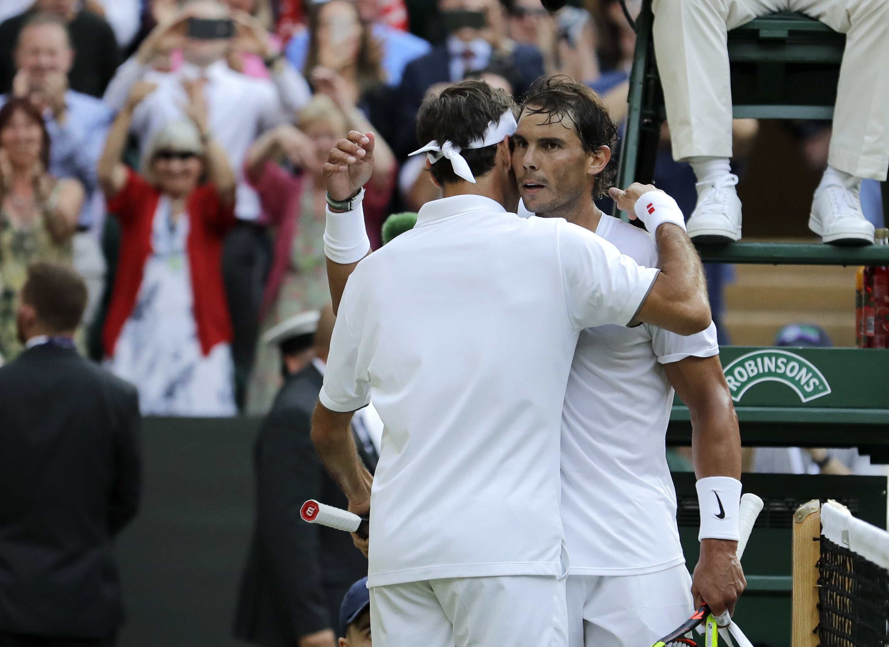 Rafael Nadal and Roger Federer