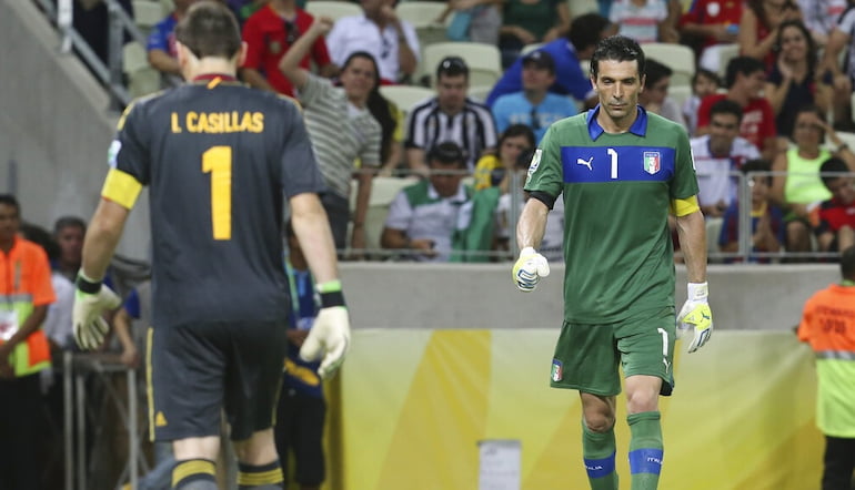 Buffon vs Casillas - Italy vs Spain penalty shootout