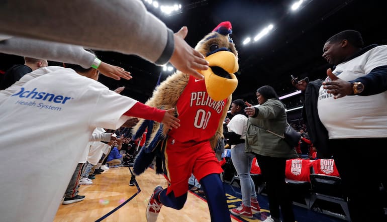NBA mascot Pelican