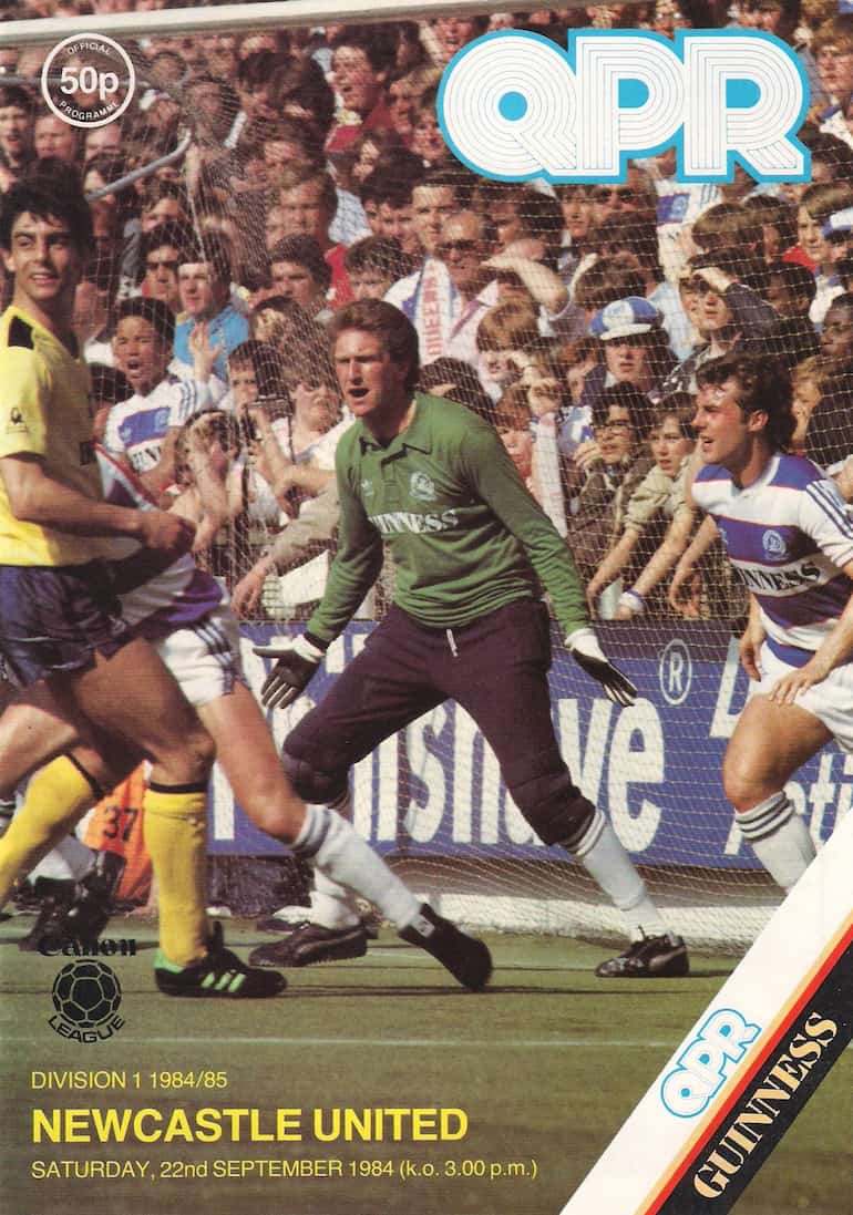 QPR Programme Tony Incenzo Exciting Game
