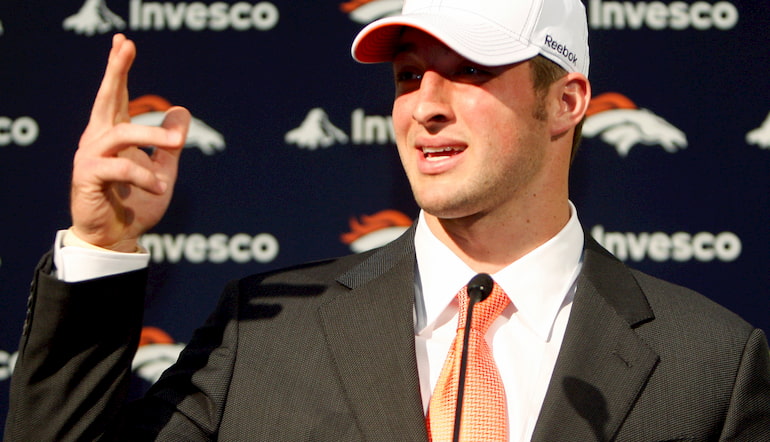 Tim Tebow was a shock NFL Draft first round pick