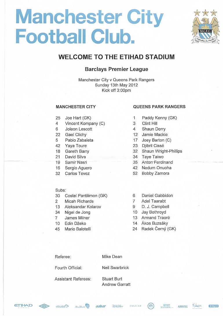 Man City v QPR