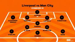 Liverpool vs Manchester City combined XI