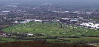 Aerial view Cheltenham races