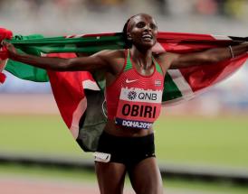 Who is Kenyan athlete Hellen Obiri?