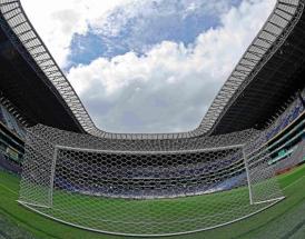 Football goal at World Cup