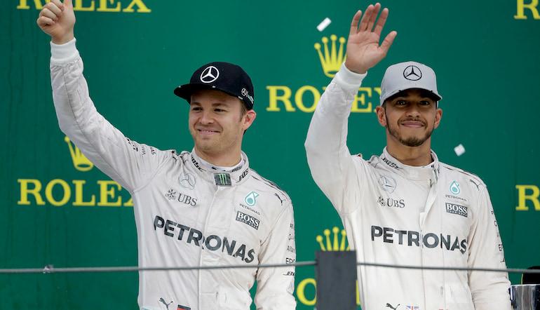 Hamilton and Rosberg were big rivals