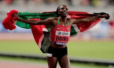 Who is Kenyan athlete Hellen Obiri?