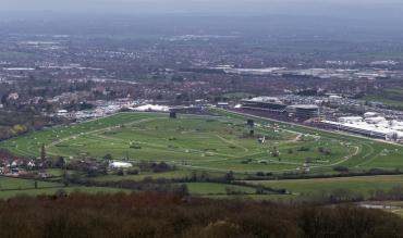 Aerial view Cheltenham races